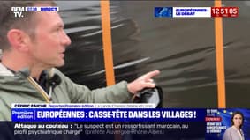 Européennes: Cédric Faiche a suivi l'affichage électoral dans la petite commune de La Lande-Chasles