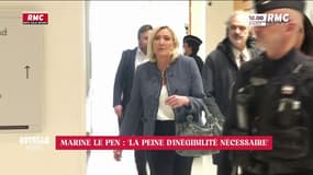 Marine Le Pen : "la peine d'inéligibilité nécessaire"