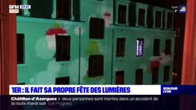 Lyon: il réalise sa propre fête des lumières dans la cour de son immeuble