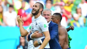 Benzema et Deschamps en 2014