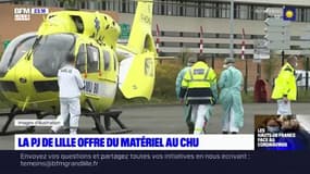 La PJ offre du matériel au CHU de Lille