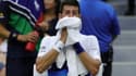 Le Serbe Novak Djokovic au cours de la finale de l'US Open contre Daniil Medvedev, le 12 septembre 2021 à l'US Open