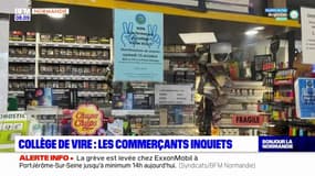 Calvados: les commerçants s'opposent à la fermeture du collège du Val de Vire