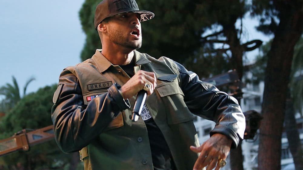 Le rappeur Booba au festival de Cannes en 2014