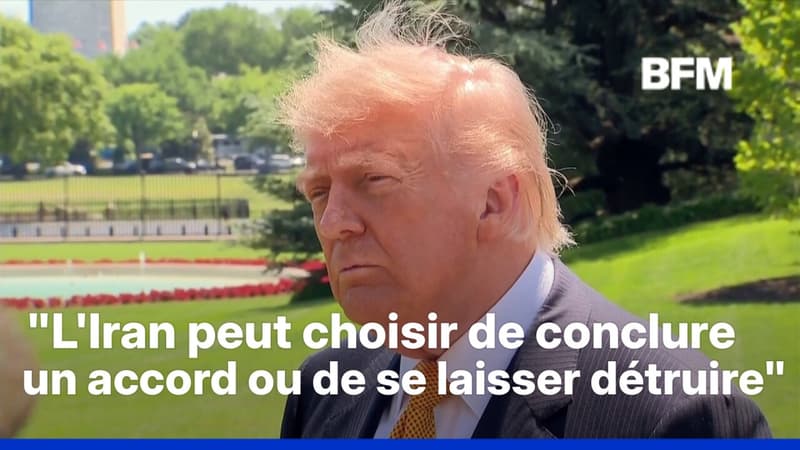 Avant son départ pour la Chine, Donald Trump fait le point sur la situation avec l'Iran