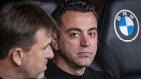 Xavi lors de Real-Barça (3-2, Liga), le 21 avril 2024