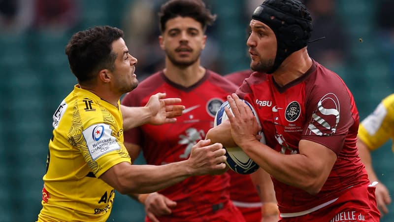 Brice Dulin et François Cros lors de la finale La Rochelle-Toulouse