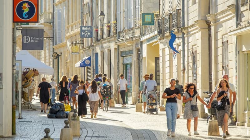 Le centre historique de La Rochelle (Charente-Maritime). 