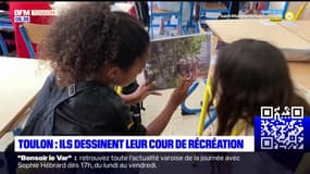 Toulon: des élèves dessinent leur propre cour de récréation
