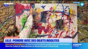 L'été chez nous: peindre avec des objets insolites au sein d'un atelier lillois