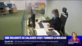 Une majorité de salariés souhaitent retirer le masque en entreprise