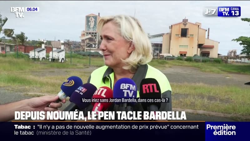 Depuis la Nouvelle-Calédonie, Marine Le Pen réaffirme sa candidature pour la présidentielle 2027 et tacle Jordan Bardella