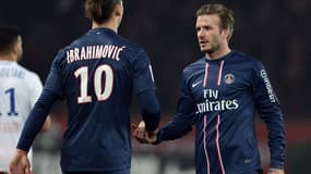Zlatan Ibrahimovic et David Beckham