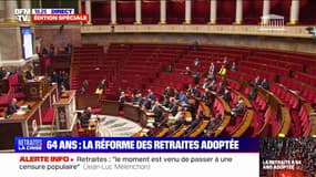 La motion de censure déposée par le RN est rejetée, la réforme des retraites est adoptée