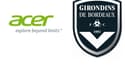 Acer et les Girondins de Bordeaux ont signé un partenariat d'un an. 