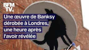Une œuvre de Banksy dérobée à Londres, seulement quelques heures après avoir été installée 