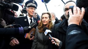 La ministre de la justice Nicole Belloubet à son arrivée à la prison de Vendin-le-Vieil, le 16 janvier 2018