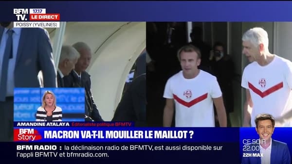 Emmanuel Macron avec Arsène Wenger