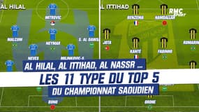 Al Hilal, Al Nassr, Al Ittihad ... Les 11 type du top 5 du championnat saoudien