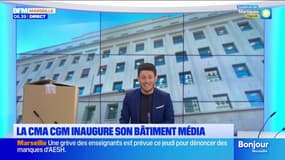 CMA CGM, propriétaire de BFM Marseille, inaugure son bâtiment média dans les anciens locaux de la Poste