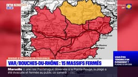 Risques d'incendie: 15 massifs forestiers du Var et des Bouches-du-Rhône fermés