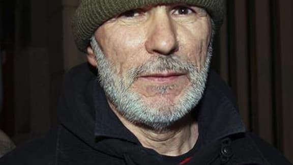 Jean-Marc Rouillan, ancien leader du groupe armé d'extrême gauche Action directe et ex-"ennemi public n°1", a repris vendredi une liberté sous conditions au terme de presque un quart de siècle de détention et de résidence surveillée. /Photo d'archives/REU