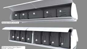 Les nouveaux coffres à bagages d'Air France 