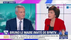 Bruno Le Maire face à Ruth Elkrief