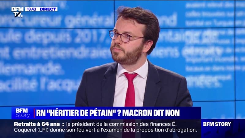 « RN héritier de Pétain »: « Le chef de l’État a décidé de recadrer la Première ministre de manière totalement scandaleuse », pour Arthur Delaporte (PS)