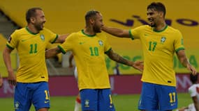 Everton Ribeiro, Neymar et Lucas Paqueta