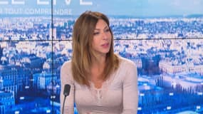 La chanteuse Rose sur le plateau de BFMTV le 13 février 2023.