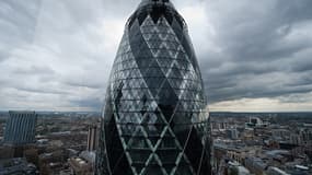 La tour "Gherkin" surplombe Londres du haut de ses 41 étages.