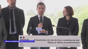 Marseille: Gérald Darmanin participe à l'inauguration d'un futur commissariat pour les 13e et 14e arrondissements 