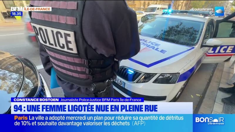 Val-de-Marne: une femme de 50 ans retrouvée en culotte et ligotée en pleine rue