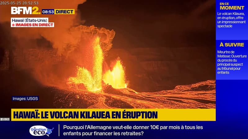 Hawaï : le volcan Kilauea en éruption