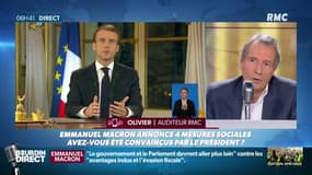 Annonces de Macron: "Les gens ne sont jamais contents, ça me déprime un peu"