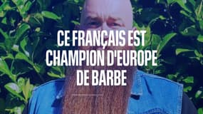 Avec sa barbe de 60 cm, Nikolas Godet est champion d'Europe