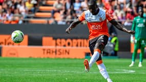 Benjamin Mendy lors de Lorient-Monaco, le 17 septembre 2023.