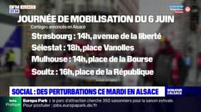 Manifestation du 6 juin: des perturbations ce mardi en Alsace