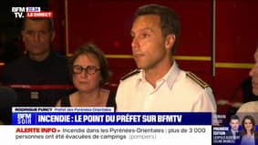 Incendie dans les Pyrénées-Orientales: "Le feu n'est pas fixé à cette heure" affirme le préfet Rodrigue Furcy