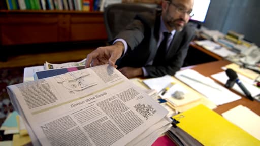 L'avocat mexicain de Florence Cassez, Agustin Acosta, dans son bureau.