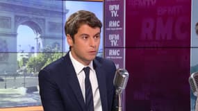 Gabriel Attal le 12 juillet 2022 sur BFMTV-RMC