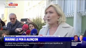 Marine Le Pen à Alençon: "Cet ensauvagement est en train de toucher l'ensemble de la ruralité"