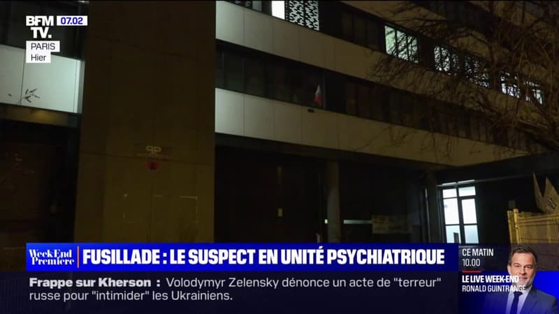 Fusillade à Paris: la garde à vue du suspect levée pour raisons de santé, l'homme placé en unité psychiatrique