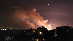 Une frappe israélienne près des villages de Froun et Ghandourieh, au sud du Liban, le 6 septembre 2024