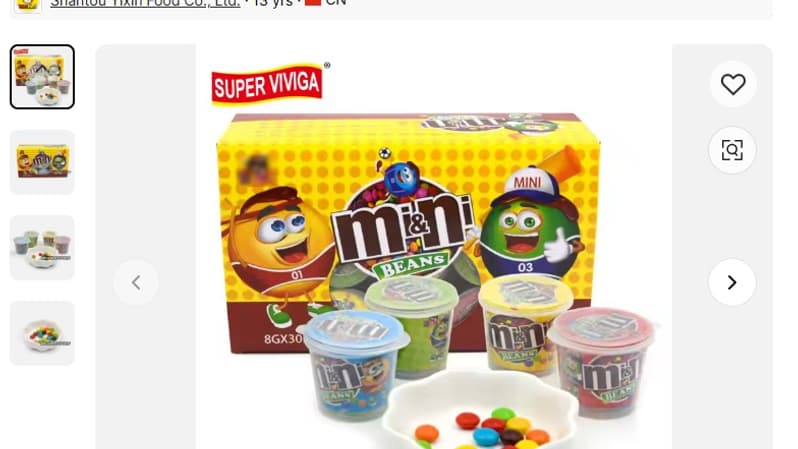 Faux M&M's vendus sur un site chinois Faux M&M's vendus sur un site chinois