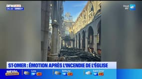 Saint-Omer: l'émotion des habitants après l'incendie de l'église