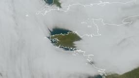 Une image satellite montre la Bretagne, le 7 novembre 2024 à 14h30.