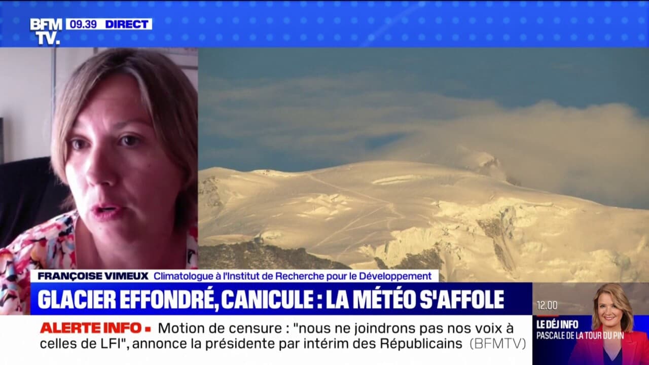 Effondrement d'un glacier en Italie la climatologue Françoise Vimeux