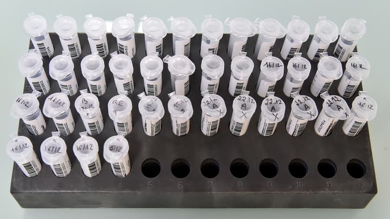 Des échantillons d'ADN à l'Institut génétique de Nantes-Atlantiques. (photo d'illustration)